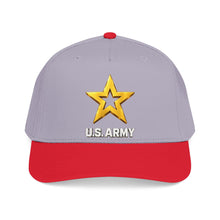 Load image into Gallery viewer, Mid Profile Baseball Cap - Army Star W Us Army w White Star - 3D - Enhanced