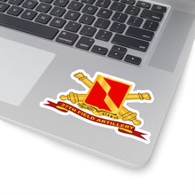 Load image into Gallery viewer, Kiss-Cut Stickers - Army - 27th Field Artillery w Br - Ribbon