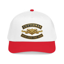 Load image into Gallery viewer, Mid Profile Baseball Cap - USCG - Cutterman - Officer w txt - 3D - Enhanced