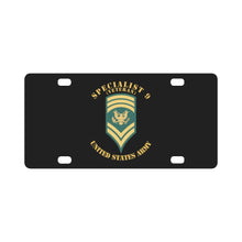 Load image into Gallery viewer, Army - Enlisted - SPEC 9 - Specialist 9 - Std - Veteran X 300 Classic License Plate