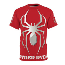 Load image into Gallery viewer, Unisex Cut & Sew Tee (AOP) - Spyder Ryder - Three Wheel Motion - Red