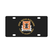 Load image into Gallery viewer, Army - 38th Signal Battalion - DUI - US Army X 300 Classic License Plate