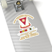 Load image into Gallery viewer, Kiss-Cut Stickers - Army - 79th Engineer Bn - Gerszewski, Karlsruhe, GE w COLD SVC X 300