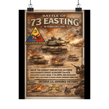 Load image into Gallery viewer, Matte Poster - Battle of 73 Easting - 3rd Armored Division