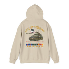 Load image into Gallery viewer, WWII 761st Tank Battalion Hoodie — ‘Black Panthers’ Memorial Sweatshirt - Back Print