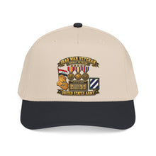 Load image into Gallery viewer, Mid Profile Baseball Cap - Army - Iraq War Veteran - Ribbon Bar - Map - SSI - 3rd Infantry Division - 3D - Enhanced