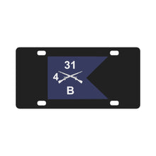 Load image into Gallery viewer, Army - Bravo Company, 4th Battalion, 31st Infantry Regiment - Guidon X 300 Classic License Plate