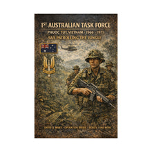 Load image into Gallery viewer, Matte Poster - SAS patrolling the jungle in Vietnam