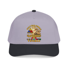 Load image into Gallery viewer, Mid Profile Baseball Cap - Army - Gulf War Combat - 1st Armored Divi - Old Ironsides - Veteran - Map w GULF SVC - 3D - Enhanced