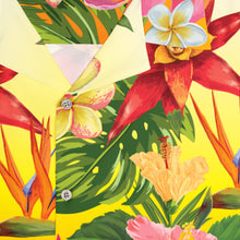 Load image into Gallery viewer, Men's Hawaiian Shirt (AOP) - Fire Panel - Tropical Flowers X 300