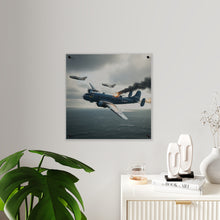 Load image into Gallery viewer, Acrylic Wall Art Panel - April 8, 1950, Baltic Sea - Latvia Soviet fighters shot down a U.S. Navy PB4Y-2 - Liberator - Cold War