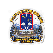 Load image into Gallery viewer, Die-Cut Magnet - 172nd Infantry Brigade - Ft Richardson, Alaska - 3D - Enhanced
