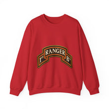 Load image into Gallery viewer, Crewneck Sweatshirt - Army - 1st Ranger Battalion - Ranger Scroll - 3D - Enhanced
