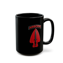 Load image into Gallery viewer, Black Mug (15oz) - Army - DUI - 1st Special Forces Operational Detachment–Delta (Airborne) wo txt - 3D - Enhanced