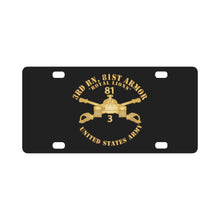 Load image into Gallery viewer, 3rd Bn, 81st Armor - Royal Lions - Armor Branch X 300 Classic License Plate