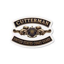 Load image into Gallery viewer, Die-Cut Magnet - USCG - Cutterman - Auxiliary w txt - 3D - Enhanced