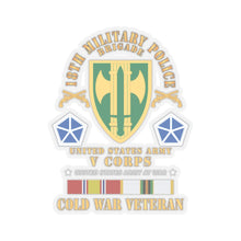 Load image into Gallery viewer, Kiss-Cut Stickers - Army - 18th MP Brigade - V Corps- COLD SVC X 300