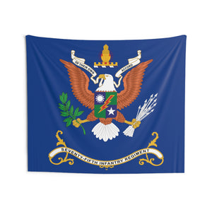 Indoor Wall Tapestries - 75th Infantry Regiment - Of THEIR OWN ACCORD - Regimental Colors Tapestry