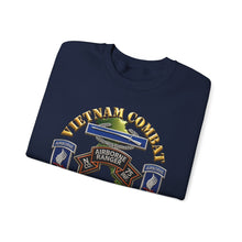 Load image into Gallery viewer, Crewneck Sweatshirt - Army - Vietnam Combat Vet - N Co 75th Infantry (Ranger) - 173rd Airborne Bde SSI - 3D - Enhanced