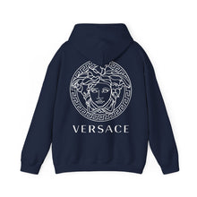 Load image into Gallery viewer, Versace Medusa Logo Hoodie — Black Designer Graphic Sweatshirt