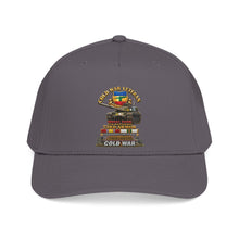 Load image into Gallery viewer, Mid Profile Baseball Cap - Army - Cold War Vet - 4th Bn 73rd Armor - 1st Inf Div - Panzer Kaserne Boblingen, FRG - M60A1 Tank w COLD SVC - 3D Enhanced X 300