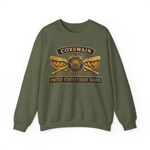 Load image into Gallery viewer, Crewneck Sweatshirt - USCG - Coxswain - Auxiliary w txt - 3D - Enhanced