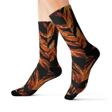 Load image into Gallery viewer, Sublimation Socks - Fiery orange tiger-stripe