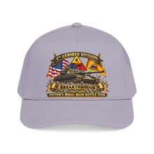 Load image into Gallery viewer, Mid Profile Baseball Cap - 4th Armored Division - PATTON'S M60A1 Main Battle Tank - Breakthrough Division