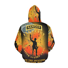 Load image into Gallery viewer, Men's All Over Print Hoodie (USA Size) (Model H13) - Infantry - Follow Me - Ranger Tab - Paratrooper - I AM INFANTRY Battleground