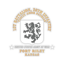 Load image into Gallery viewer, Kiss-Cut Stickers - 1st Bn, 28th Infantry - Ft Riley KS X 300