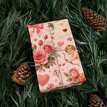 Load image into Gallery viewer, Gift Wrap Paper — Romantic vintage Valentine pattern