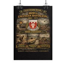 Load image into Gallery viewer, Rolled Posters - 169th Engineer Battalion - 1965 - 1971