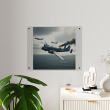 Load image into Gallery viewer, Acrylic Wall Art Panel - April 8, 1950, Baltic Sea - Latvia Soviet fighters shot down a U.S. Navy PB4Y-2 - Liberator - Cold War