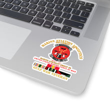 Load image into Gallery viewer, Kiss-Cut Stickers - USMC - Marine Aviation Logistics Squadron 39 - MALS 39 - Magicians - Gulf War Vet w SVC