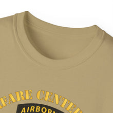 Load image into Gallery viewer, Unisex Ultra Cotton Tee - JFK Special Warfare Center - School SSI w Branch - Veteran wo Backgrnd