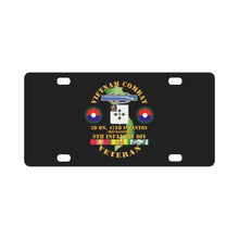 Load image into Gallery viewer, Army - Vietnam Combat Infantry Veteran w 2nd Bn 47th Inf (Mech) - 9th ID SSI Classic License Plate
