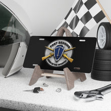Load image into Gallery viewer, License Plate — 3D Enhanced - Fort Benning - Follow Me - Home of the infantry Emblem