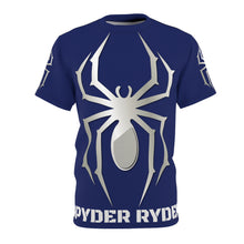 Load image into Gallery viewer, Unisex Cut & Sew Tee (AOP) - Spyder Ryder - Three Wheel Motion - Royal Dark Blue