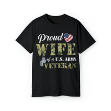 Load image into Gallery viewer, Unisex Ultra Cotton Tee - Proud Wife Of A Us Army Veteran - Ralph X 300