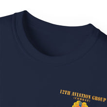 Load image into Gallery viewer, Unisex Ultra Cotton Tee - Vietnam Combat Aviation Vet w Air Crew Badges - 12th AVN Group Combat - Sgt Howard Meyers - 1968-1969 SVC X 300