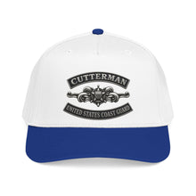 Load image into Gallery viewer, Mid Profile Baseball Cap - USCG - Cutterman - Enlisted w txt - 3D - Enhanced