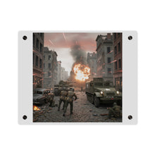 Load image into Gallery viewer, Acrylic Wall Art Panel - M3A1 - 9th Armor Division Attack - WWII