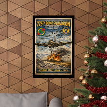 Load image into Gallery viewer, 775th Bomb Squadron Matte Poster — Celone Italy 1944–1945 Vintage WWII Aviation Print - Celone Airfield