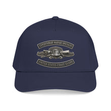 Load image into Gallery viewer, Mid Profile Baseball Cap - USCG - Expeditionary Warfare Specialist w txt - 3D - Enhanced