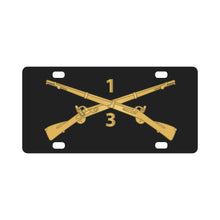 Load image into Gallery viewer, Army - 3rd Battalion, 1st Infantry Regiment Branch - wo Txt X 300 Classic License Plate