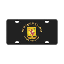 Load image into Gallery viewer, 113th Cavalry Regiment - DUI - US Army X 300 Classic License Plate