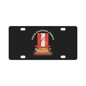 298TH Engineer Combat Battalion DUI - WWII - Fire X 300 Classic License Plate