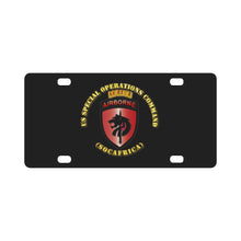 Load image into Gallery viewer, SOF - USSOC - Africa (SOCAFRICA) - SSI Classic License Plate