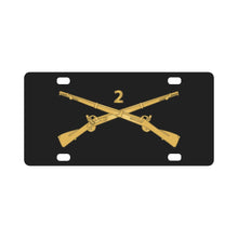 Load image into Gallery viewer, Army - 2nd Infantry Regiment Branch - wo Txt X 300 Classic License Plate