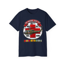 Load image into Gallery viewer, Unisex Ultra Cotton Tee - Army - 57th Medical Co - Original Dustoff - Vietnam w VN SVC - 3D - Enhanced